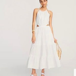 NWT J Crew  Harbour Side Cut Out Dress - Size L Petite